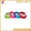 2015 New Design Colorful Twist Bracelet, Dichromatic Mix Color Wristband, Customs Design Silicone Wrist Bands