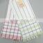 China Yarn Dyed checked or striped cotton kitchen tea towels with washing treatment