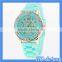 HOGIFT New geneva silicone fashion lady watch