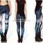 east knitting New space the Corpse Bride Printed fitness leggings punk rock pants