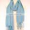 New trends pure color tassel fringle infinity winter scarf for girlfiriend gift