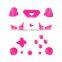 Solid Pink Replacement Mod Kit Buttons for Xbox One Remote Controller