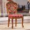 Restaurant solid wood dining chairs hand carved chair furniture from foshan