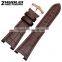 Durable Genuine Leather Deployant Watch Band Strap Buckle Bracelet Watchbands 25*12mm