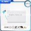 Mini Build-in USB Cable 2500mah Credit Card Power Bank for Gift Promotion