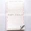 China manufacturer custom tear-odd shopping list with rubber magnet as fridge magnet