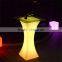 modern color chaging remote control square led illuminated glowing cocktail table
