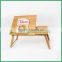 bamboo wooden laptop stand breakfast bed tray adjustable bed table