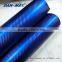 2016 High stretchable dark blue pvc protect wrap Chrome pearl 3D vinyl sticker price carbon fiber