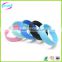 Customized silicone wristband/promotional silicon bracelet
