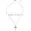 Marvelous gorgeous splendid posh copper pave key pendant delicate necklace