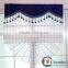 Blue stripe roman blind curtain design for sliding window