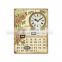 Sales Promotion Exceptional Quality Calendar Resin Vintage Wall Plaque Blank Trophy Plaques