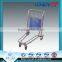 Professional 4 wheel folding stainless steel airport trolley