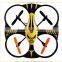 yellow / red 2.4GHz 4.5ch plastic small RC quadcopter hovering 360 degree rollover remote control drone toys for sales