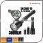 Waterproof extend tube 3pc xml t6 led high power rechargeable led 3800 lumen flashlight