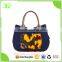 High Quality Cotton Canvas Shopping Tote Women Handbag with Front Pocket