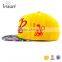fashion 100% acrylic womens 6 panel floral brim cap