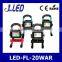 CE ROHS aluminum body high quality rechargeable cob led 20w flood light