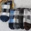 knitted jacquard checked cotton socks customized
