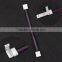 Dongguan furniture lighting led wire cable connector 4pin male 10 mm RGB strip to wire connectors