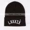 Custom Ski Knit Skull Beanie Cap Custom Knit Acrylic Beanie