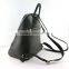 Stylish style custom wholesale high quality ladies leisure black leather backpack