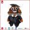 China customize plush poop graduation doll plush emoji pillow coin purse slipper stuffed toys 2015 new designed