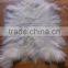 Long Hair Goat Fur Kidassia Fur Plate / Goat Fur Plates Rug