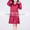 New arrival hood waterproof long raincoat for women