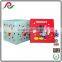 Red lid folding corrugated paper box with micky mouse for gift packing