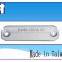 thick nameplate Silver 3d metal sticker