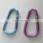 Wholesale D shape small carabiner hooks