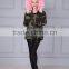 Factory make baby pink real fox fur Thicken parka,customized faux fur spring ladies casual wear                        
                                                                                Supplier's Choice