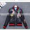 Fashion Brand Real Sheepskin Leather Baseball Uniform Flower Embroidery Jackets