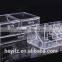 Hot Sell White Clear Multi Spaced Acrylic Cosmetic Case