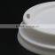 Wholesale Disposable white plastic flat lids with a hole