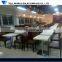 A grade high glossy cafe bar stylish artificial stone dining table