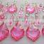 6.9-5 Pink Girls Rose Chandelier Drops Glass Crystals Shabby Droplets Chic Bundle Beads Vintage Look