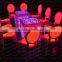 Hot Banquet LED illuminated wooden and acrylic stackable chairs
