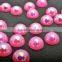 best selling fancy pink AB color plastic half pearl beads for docaration