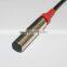 F3C Series M12 Inductive Sensors, Cylinder Shape Inductance Sensor, PNP/NPN, Flush/Non-flush