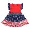 High quality Kaiyo factory children's boutique clothing ruffle dress little baby girls dress cotton summer dress