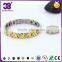 newly design adjustable bracelet with health element in Stainless steel silver gold bangles