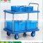 TJG-PLA300-T2 Single Hand Type 2 Tiers Platform Hand TrolleyHand Cart Platform Cart