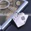 Creative Keychain Design Poker Card Charm Circle Ring Fashion Keyring Decoration Key Holders