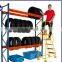 Trailer Spare Q235b Warehouse tire storage rack