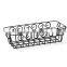 Bread Basket, Black, Elegant Scroll Design Bread Basket