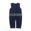 2015 Best Christmas Gift Dark Gray Black Baby Clothes Wholesale Price Printed Romper