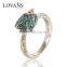  Express Fish Shaped Silver S925 Ring With Rhinestone
